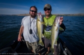 Bill Saunders and Bret with a double on walleyes